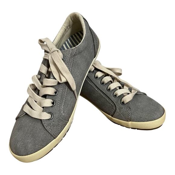 Taos Grey Canvas Woman’s Size 6 - Picture 1 of 6